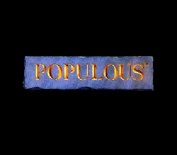 Populous (USA) screen shot title